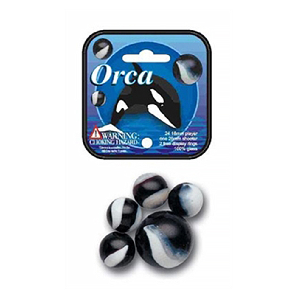 Orca Pattern Marbles